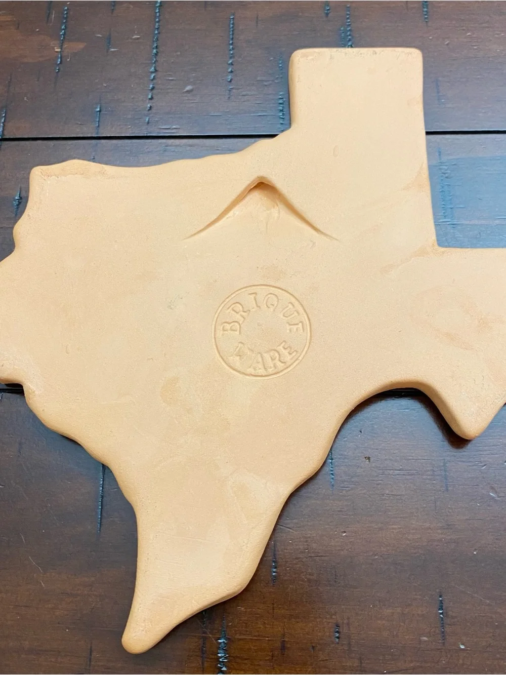 Vintage Brique Ware Terracotta Texas State Trivet - Armadillo